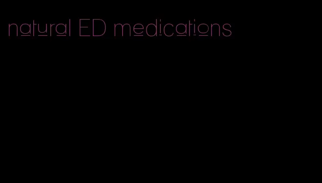 natural ED medications