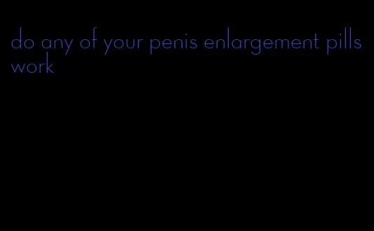 do any of your penis enlargement pills work