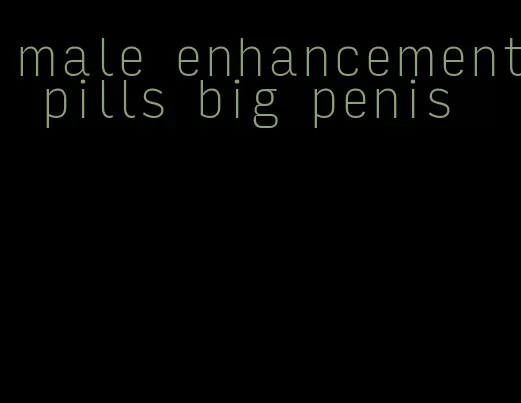 male enhancement pills big penis