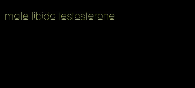 male libido testosterone