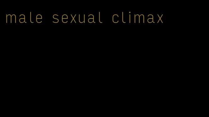 male sexual climax