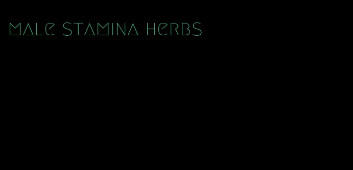 male stamina herbs