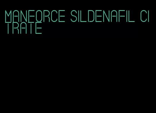 manforce sildenafil citrate