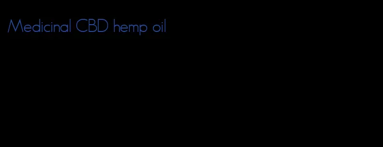 Medicinal CBD hemp oil