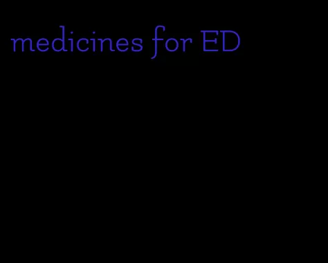 medicines for ED