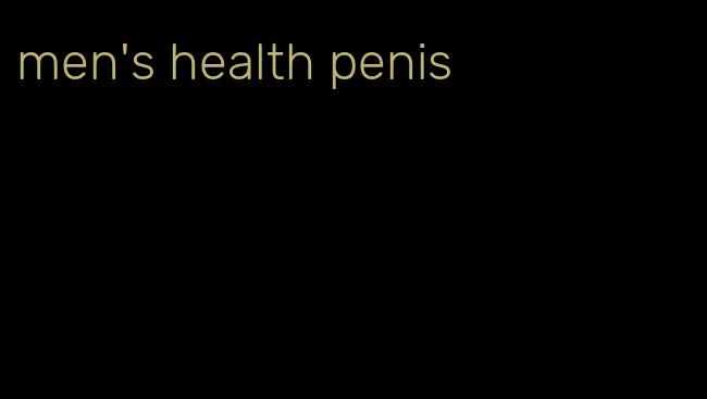 men's health penis