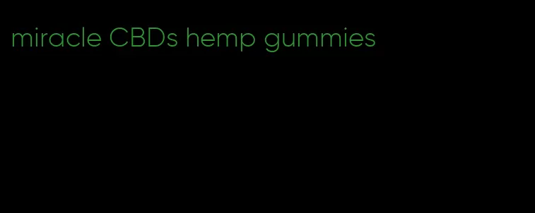 miracle CBDs hemp gummies