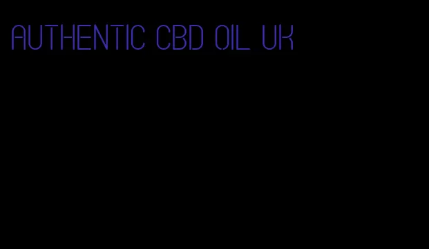 authentic CBD oil UK