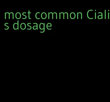 most common Cialis dosage