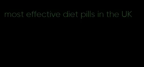 most effective diet pills in the UK