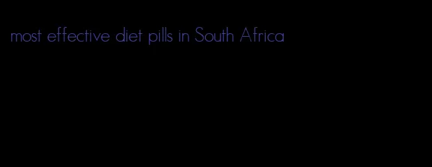 most effective diet pills in South Africa