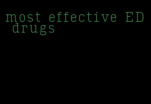 most effective ED drugs