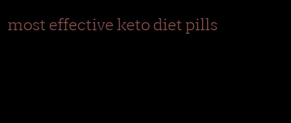 most effective keto diet pills