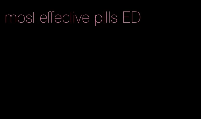 most effective pills ED