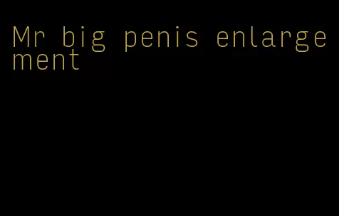 Mr big penis enlargement