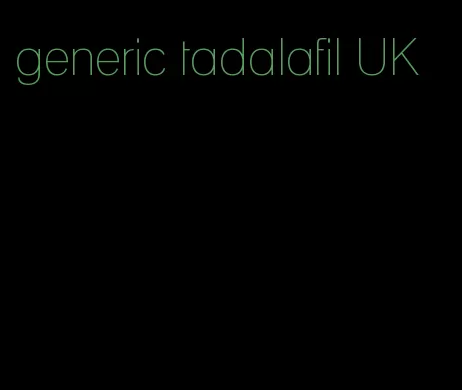 generic tadalafil UK