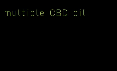 multiple CBD oil