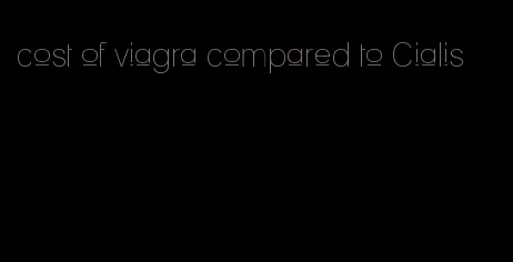 cost of viagra compared to Cialis