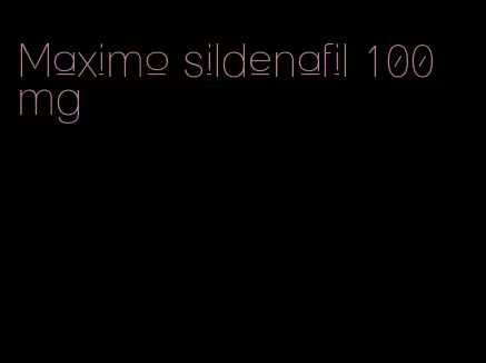 Maximo sildenafil 100 mg