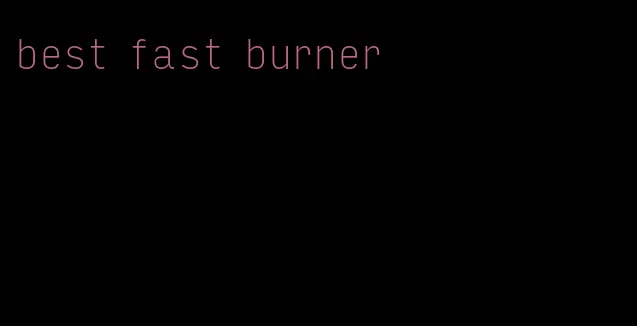 best fast burner