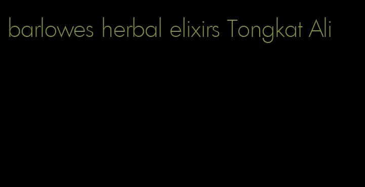 barlowes herbal elixirs Tongkat Ali