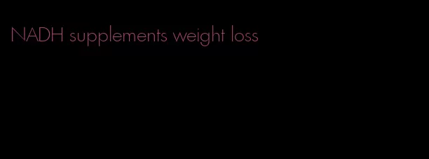 NADH supplements weight loss