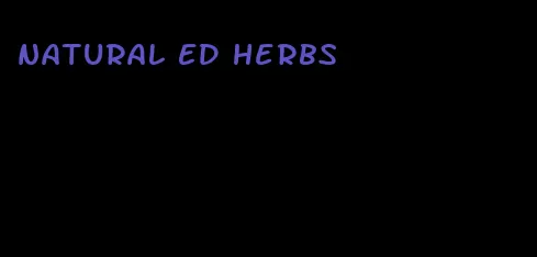 natural ED herbs