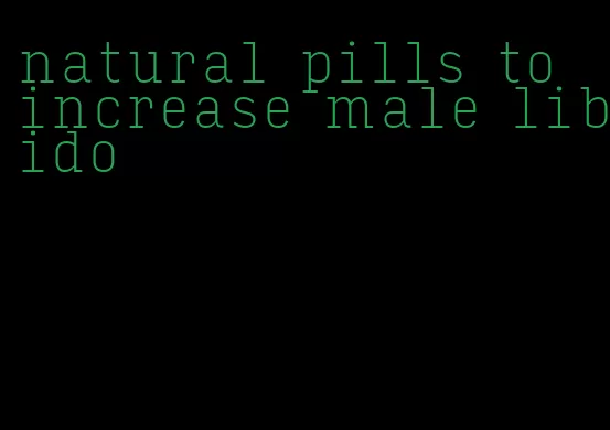 natural pills to increase male libido