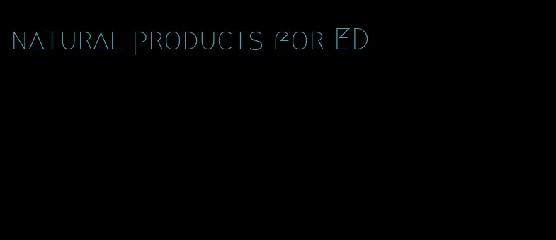 natural products for ED