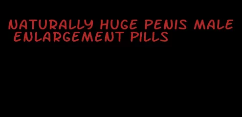 naturally huge penis male enlargement pills