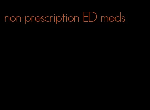 non-prescription ED meds