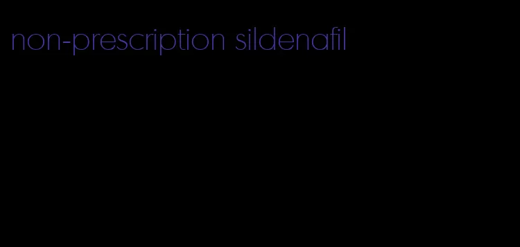 non-prescription sildenafil