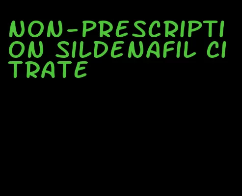 non-prescription sildenafil citrate