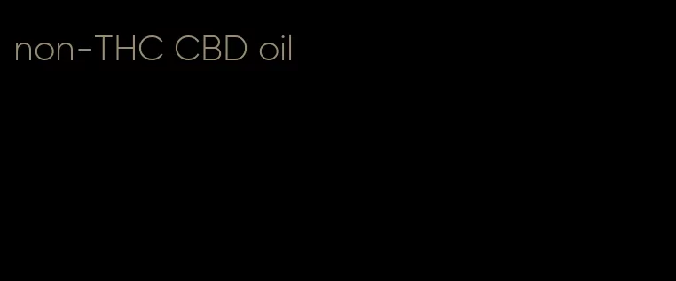 non-THC CBD oil