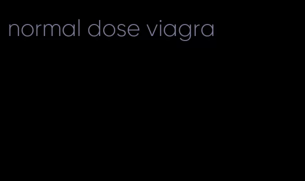 normal dose viagra