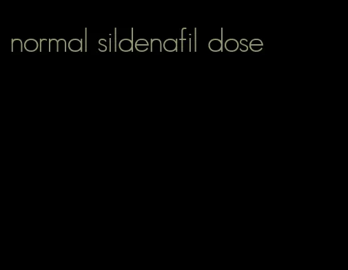 normal sildenafil dose