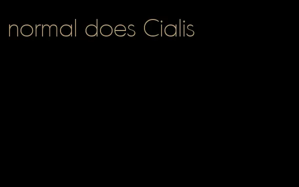 normal does Cialis