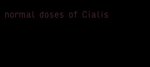 normal doses of Cialis