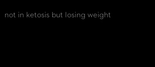 not in ketosis but losing weight