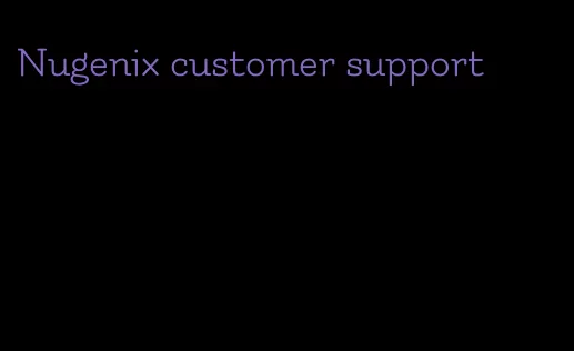 Nugenix customer support