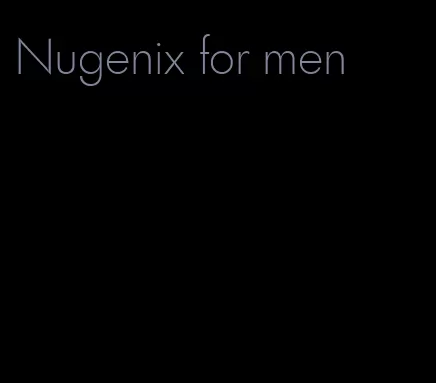 Nugenix for men