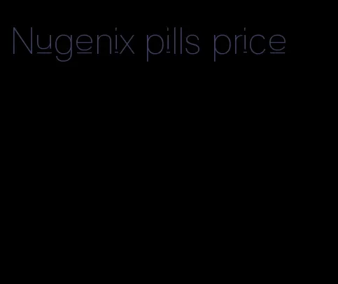 Nugenix pills price