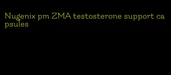 Nugenix pm ZMA testosterone support capsules