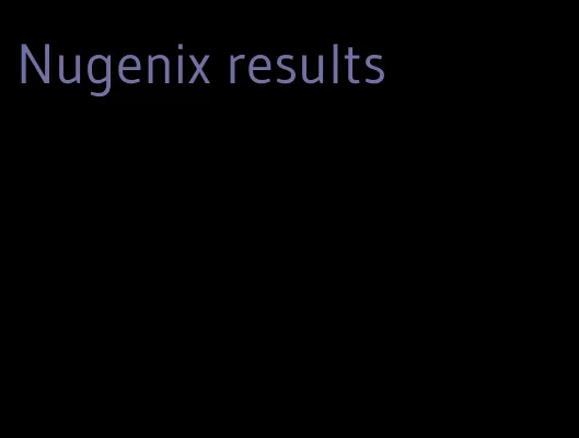 Nugenix results