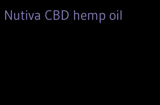 Nutiva CBD hemp oil