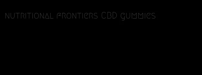 nutritional frontiers CBD gummies