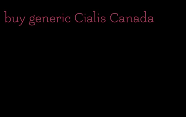 buy generic Cialis Canada