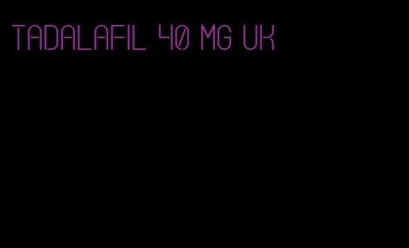 tadalafil 40 mg UK