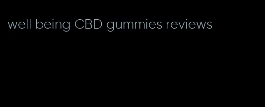 well being CBD gummies reviews