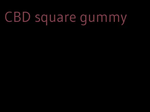 CBD square gummy